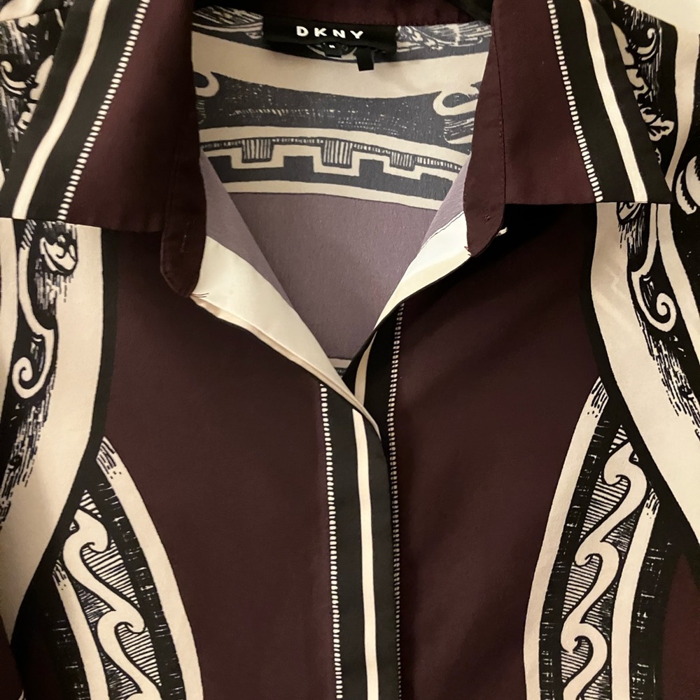 DKNY Scarf Print Blouse - Picture 4 of 6